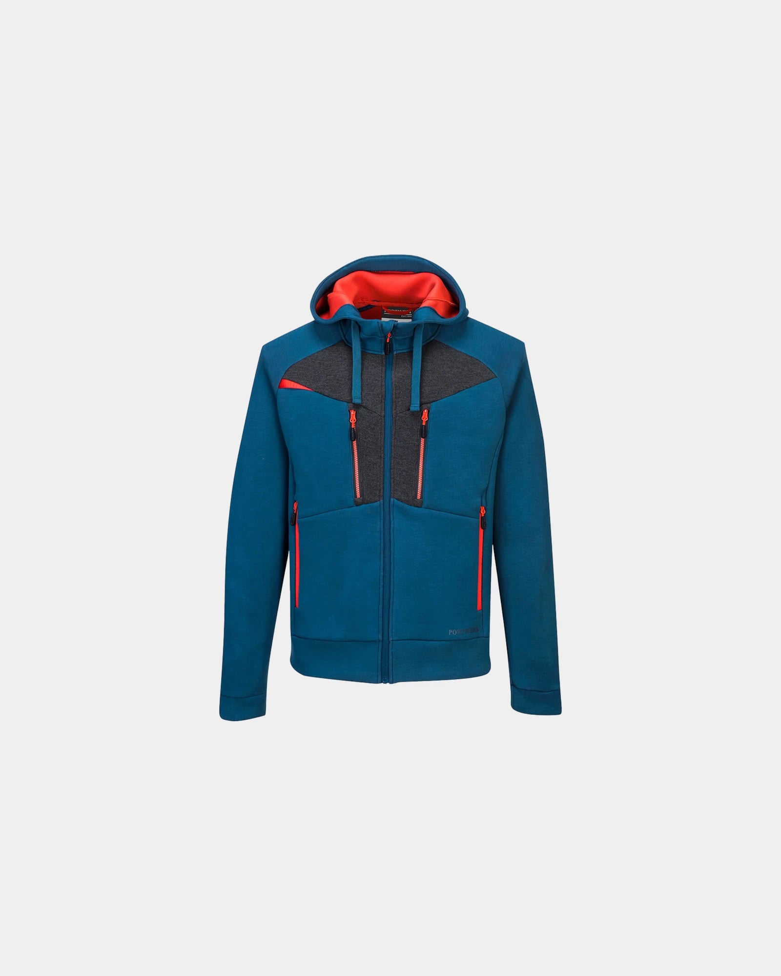 Felpa con cappuccio zip tessuto tecnico da personalizzare - Specchio