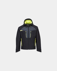 Giacca softshell impermeabile e traspirante da personalizzare - Nero-Blu Cielo
