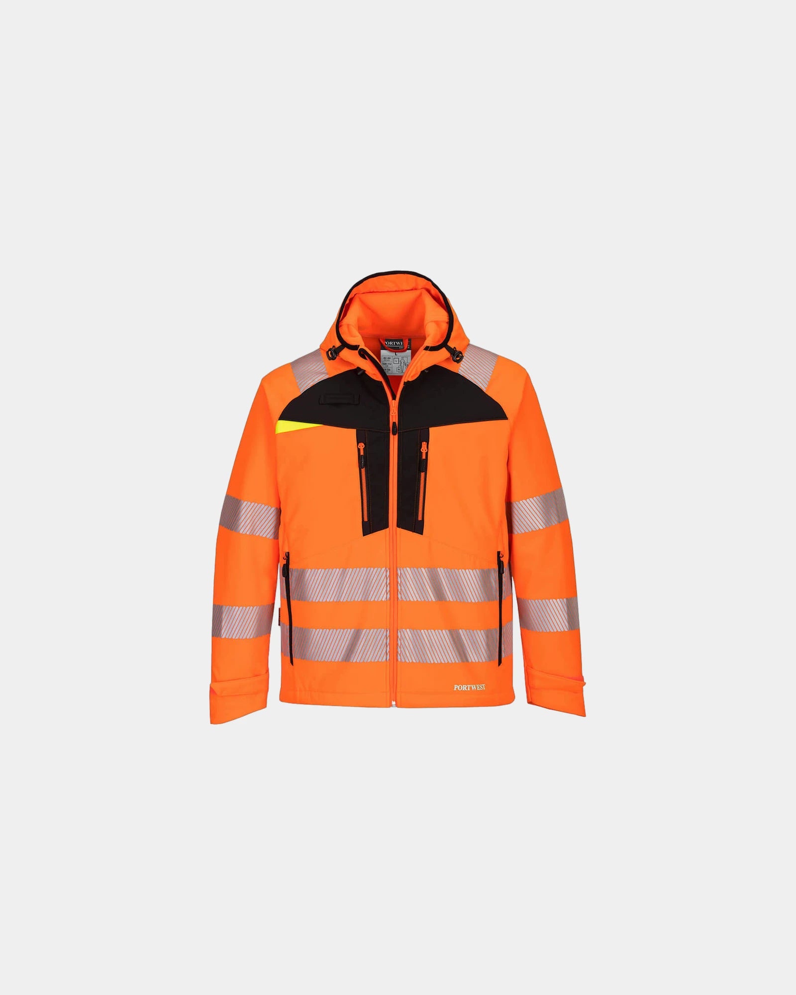 Giacca softshell HV impermeabile 3 strati da personalizzare - Arancione