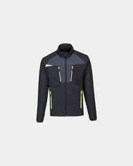 Sottomaglia termica con zip da personalizzare - Nero-Blu Cielo