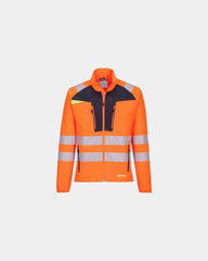 Sottomaglia zip alta visibilità da personalizzare - Arancione