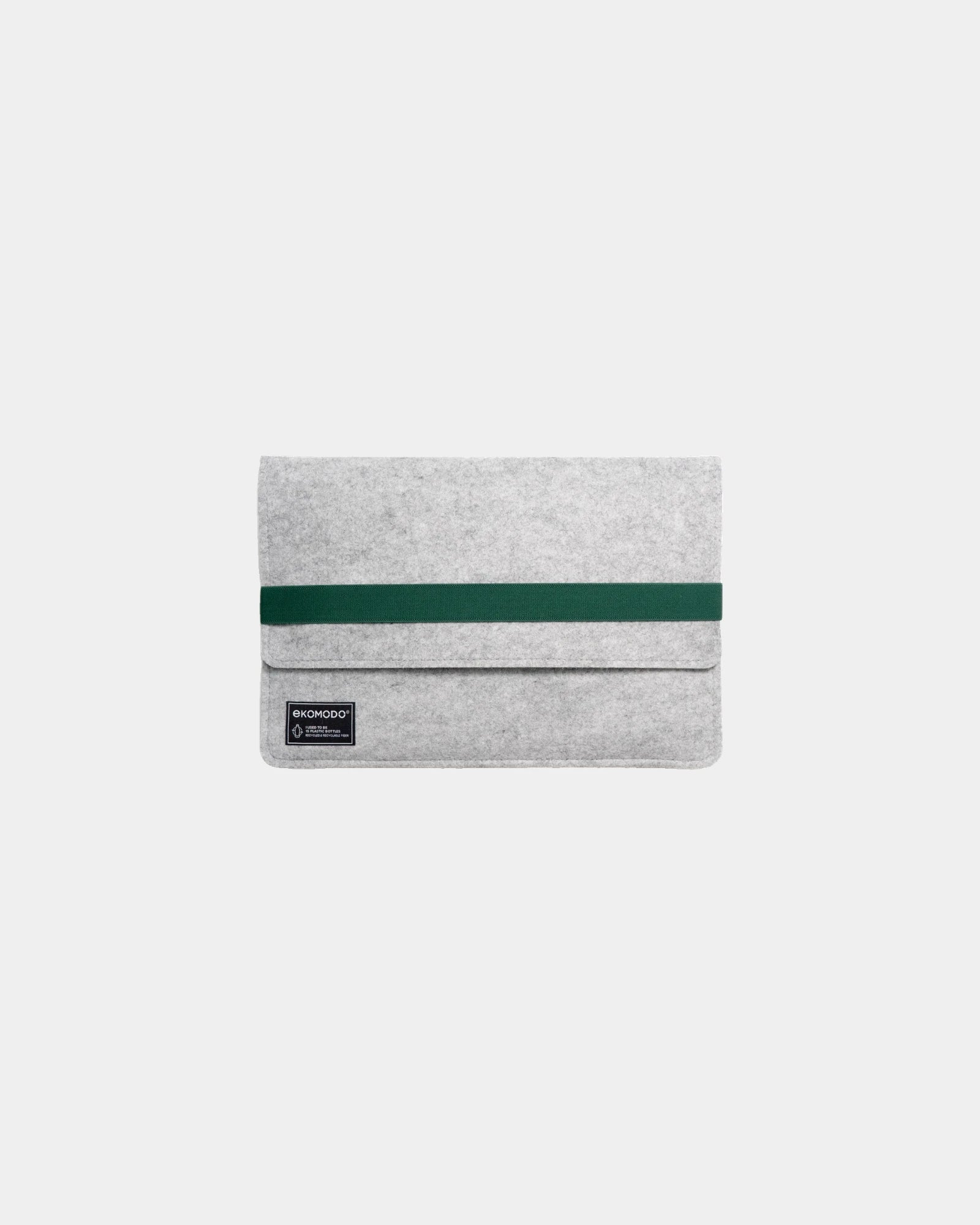 Custodia laptop riciclata Ekomodo Hazi 13" da personalizzare - Verde scuro