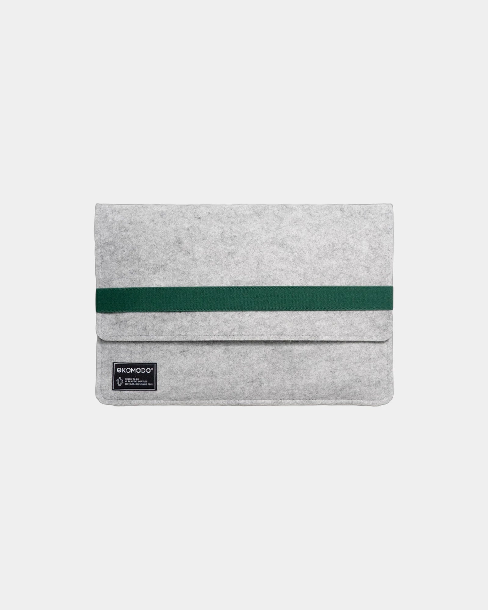 Custodia laptop riciclata Ekomodo Hazi 13" da personalizzare - Verde scuro