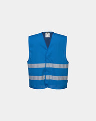 Gilet MeshAir Iona poliestere riflettente da personalizzare - Blu Scuro