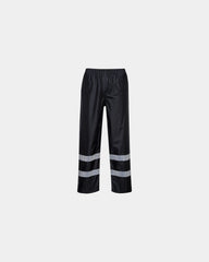 Pantalone antipioggia poliestere PVC 210g da personalizzare - Nero-Blu Cielo