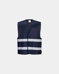 Gilet alta visibilità poliestere 124g da personalizzare - Blu Navy
