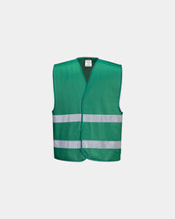 Gilet alta visibilità poliestere 124g da personalizzare - Verde Scuro