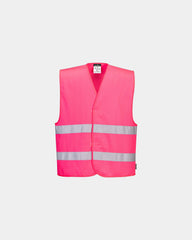 Gilet alta visibilità poliestere 124g da personalizzare - Blu Scuro