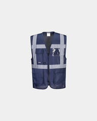 Gilet Iona Executive porta badge da personalizzare - Blu Navy