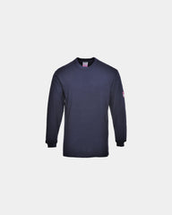 T-shirt maniche lunghe ignifugo antistatico da personalizzare - Blu Navy