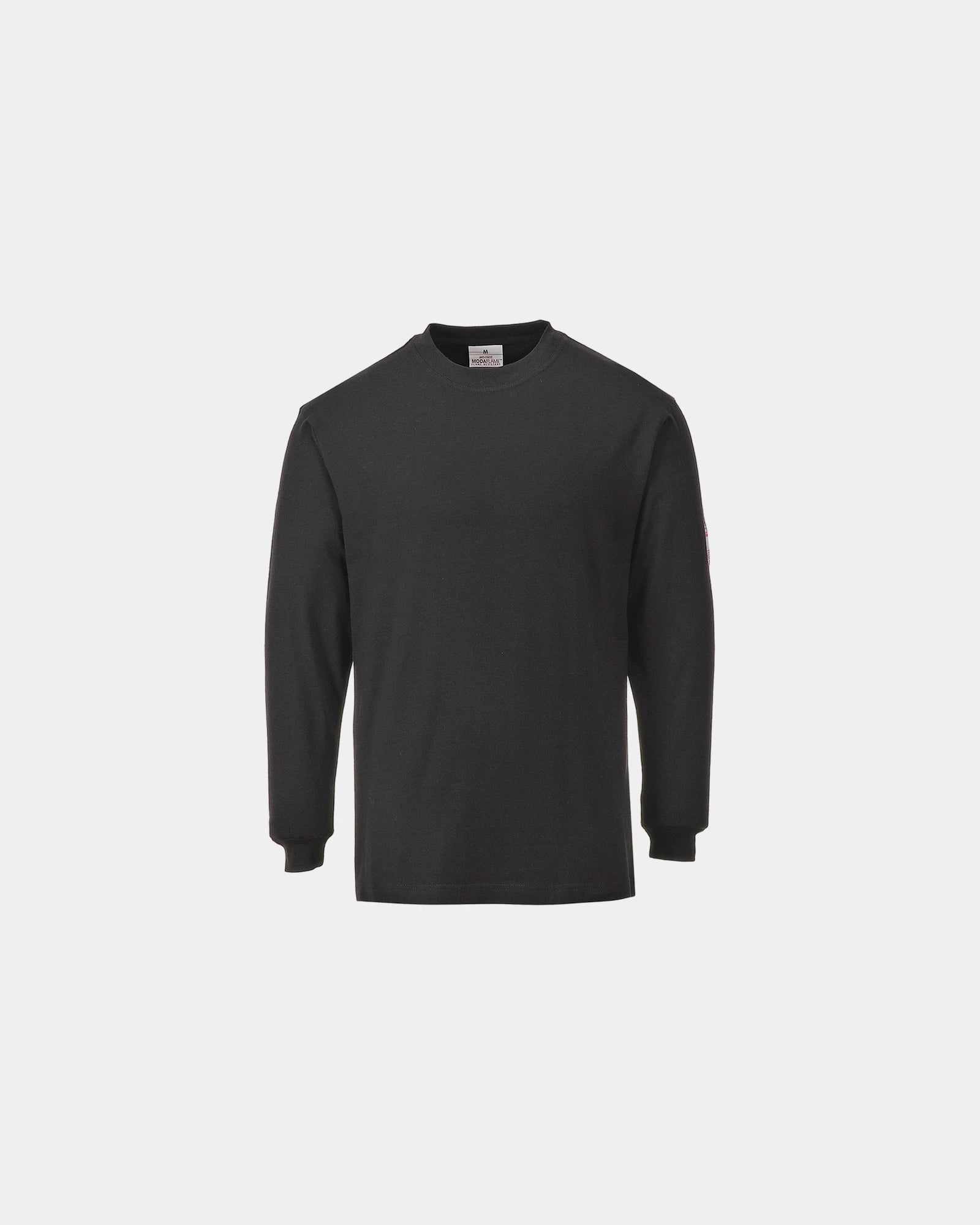 T-shirt maniche lunghe ignifugo antistatico da personalizzare - Nero-Blu Cielo