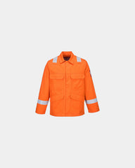 Camicia ignifuga alta visibilità Bizflame da personalizzare - Arancione