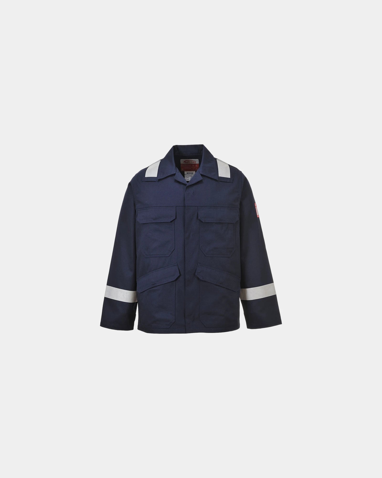 Camicia ignifuga alta visibilità Bizflame da personalizzare - Blu Navy