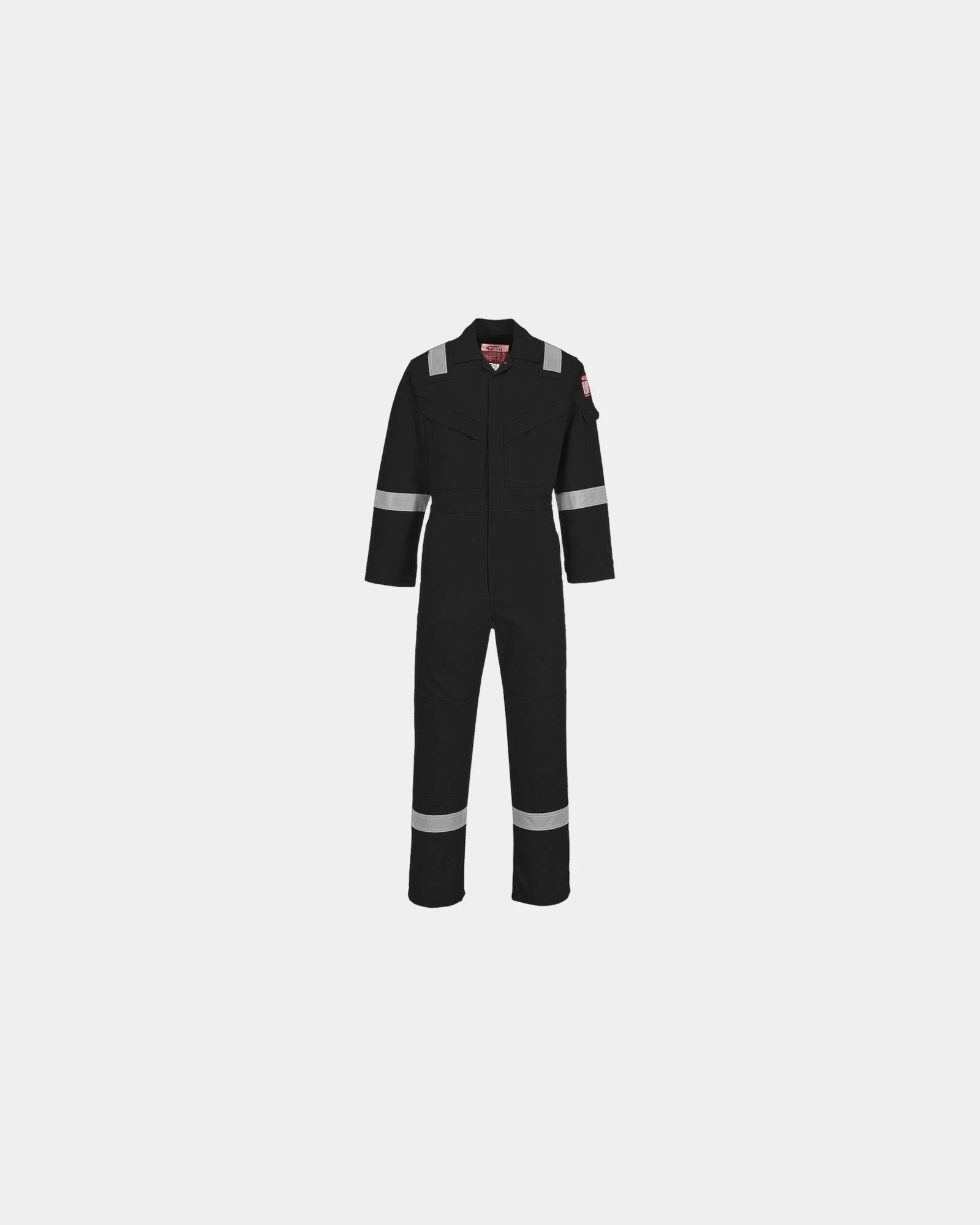 Tuta ignifuga antistatica 280g da personalizzare - Nero-Blu Cielo