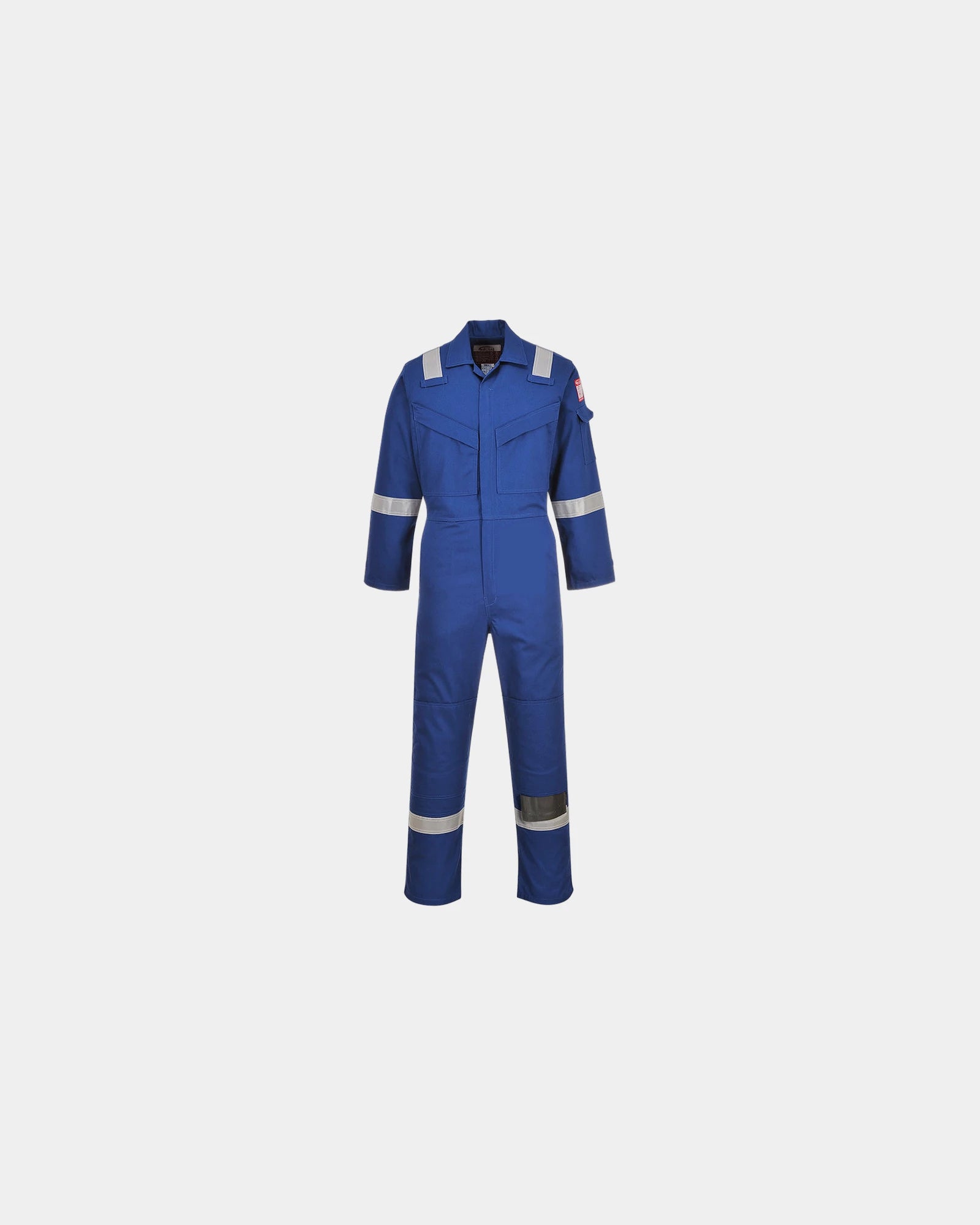Tuta ignifuga antistatica alta visibilità da personalizzare - Blu Scuro