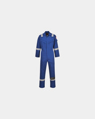 Tuta ignifuga antistatica alta visibilità da personalizzare - Blu Scuro