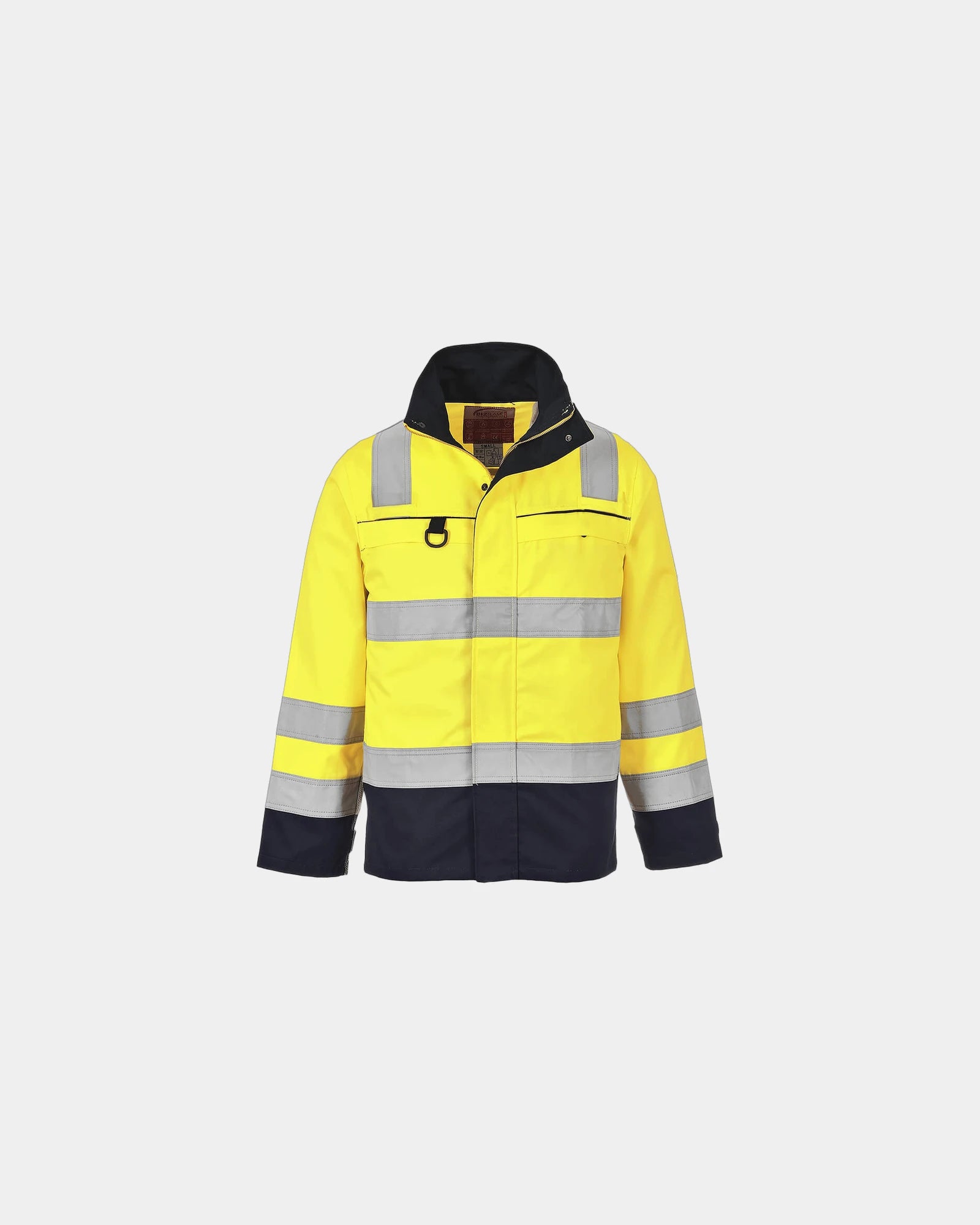 Giubbotto alta visibilità multirischio da personalizzare - Giallo-Blu Navy