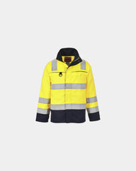 Giubbotto alta visibilità multirischio da personalizzare - Giallo-Blu Navy
