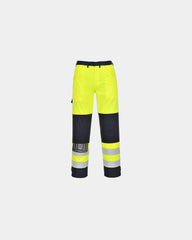Tuta alta visibilità multirischio 345 g/m² da personalizzare - Giallo-Blu Navy