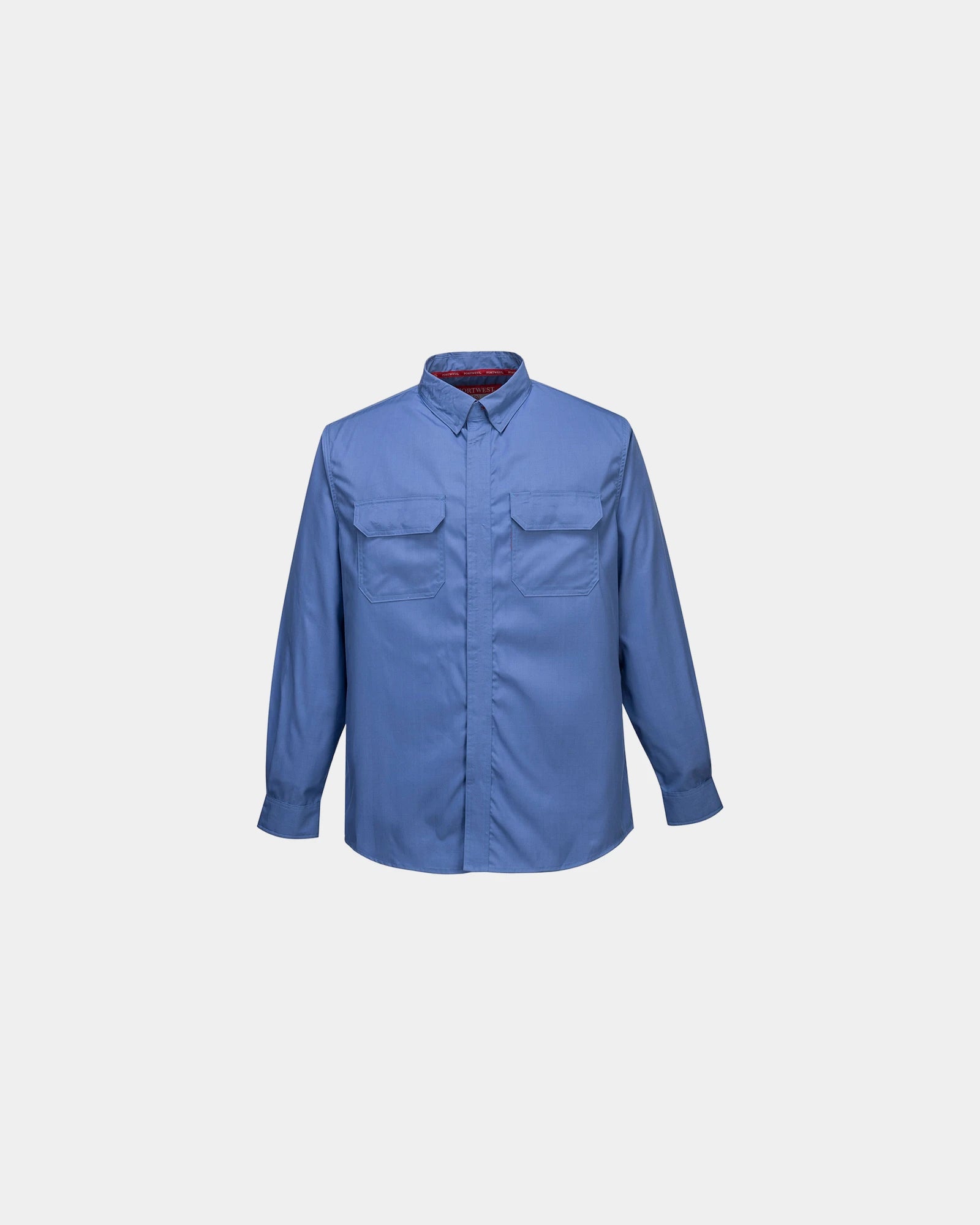 Camicia ignifuga cotone antistatica da personalizzare - Blu