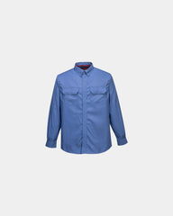 Camicia ignifuga cotone antistatica da personalizzare - Blu