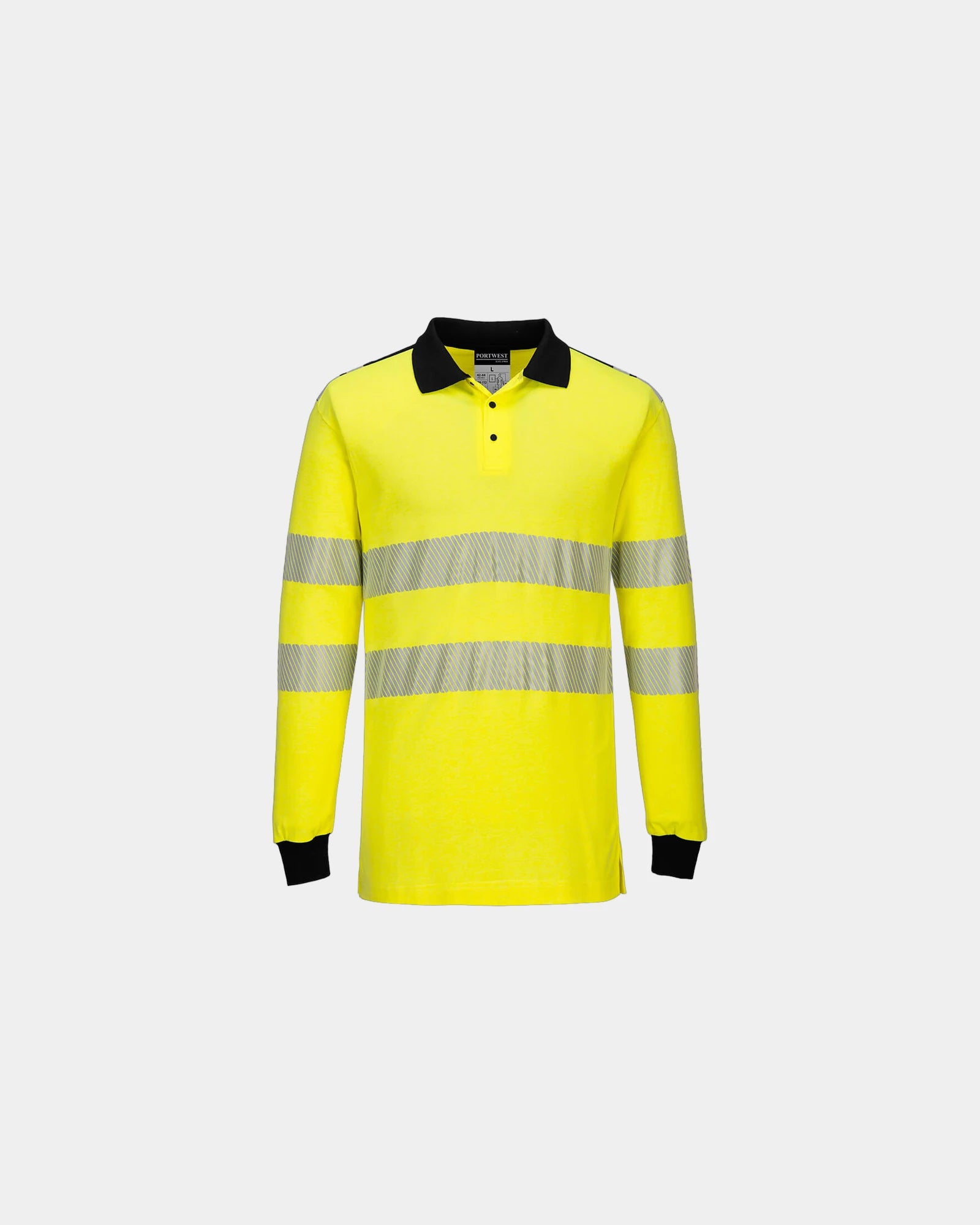 Polo alta visibilità ignifuga da personalizzare - Giallo-Nero