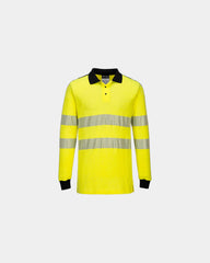 Polo alta visibilità ignifuga da personalizzare - Giallo-Nero