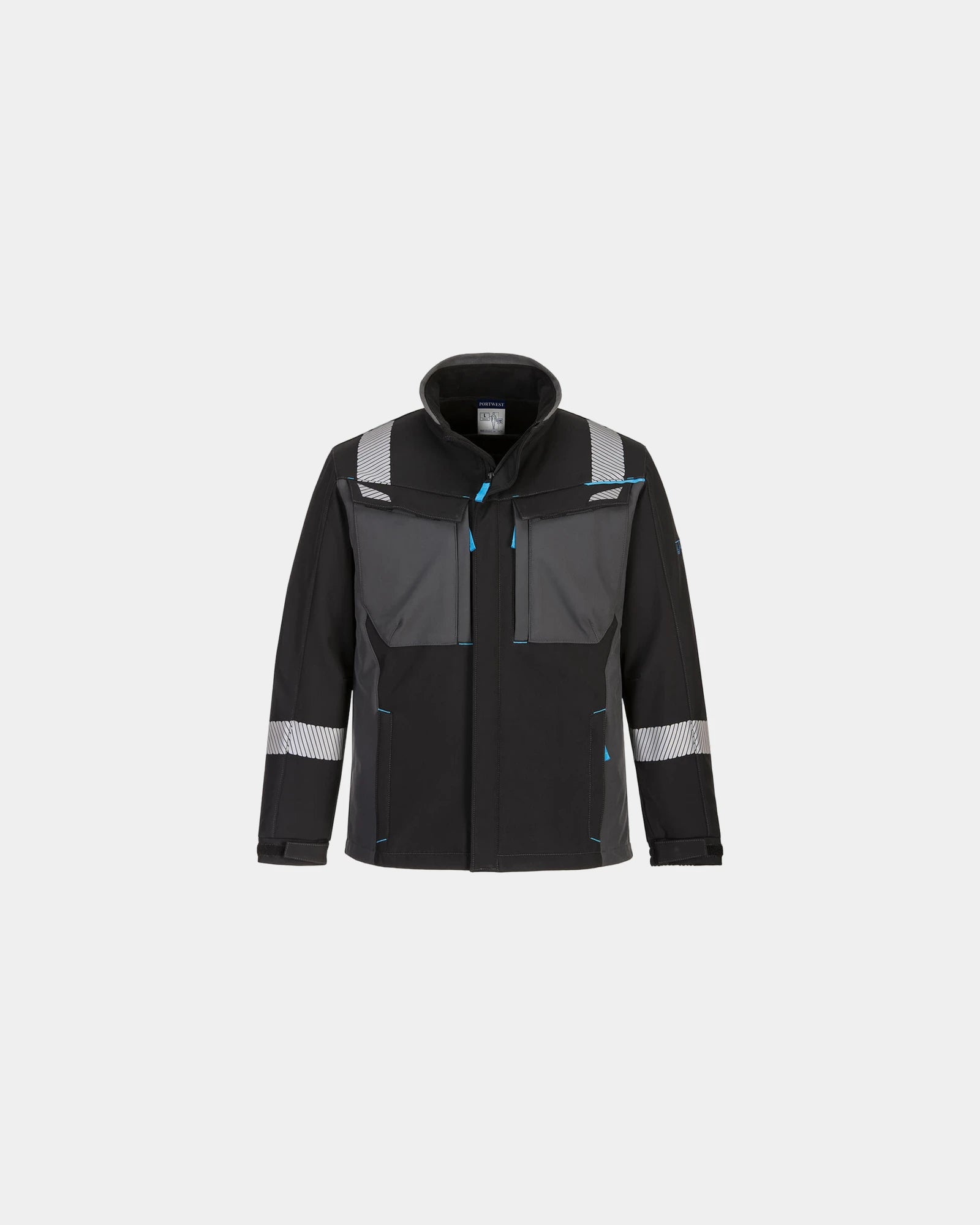 Softshell WX3 ignifugo 3 strati da personalizzare - Nero-Blu Cielo