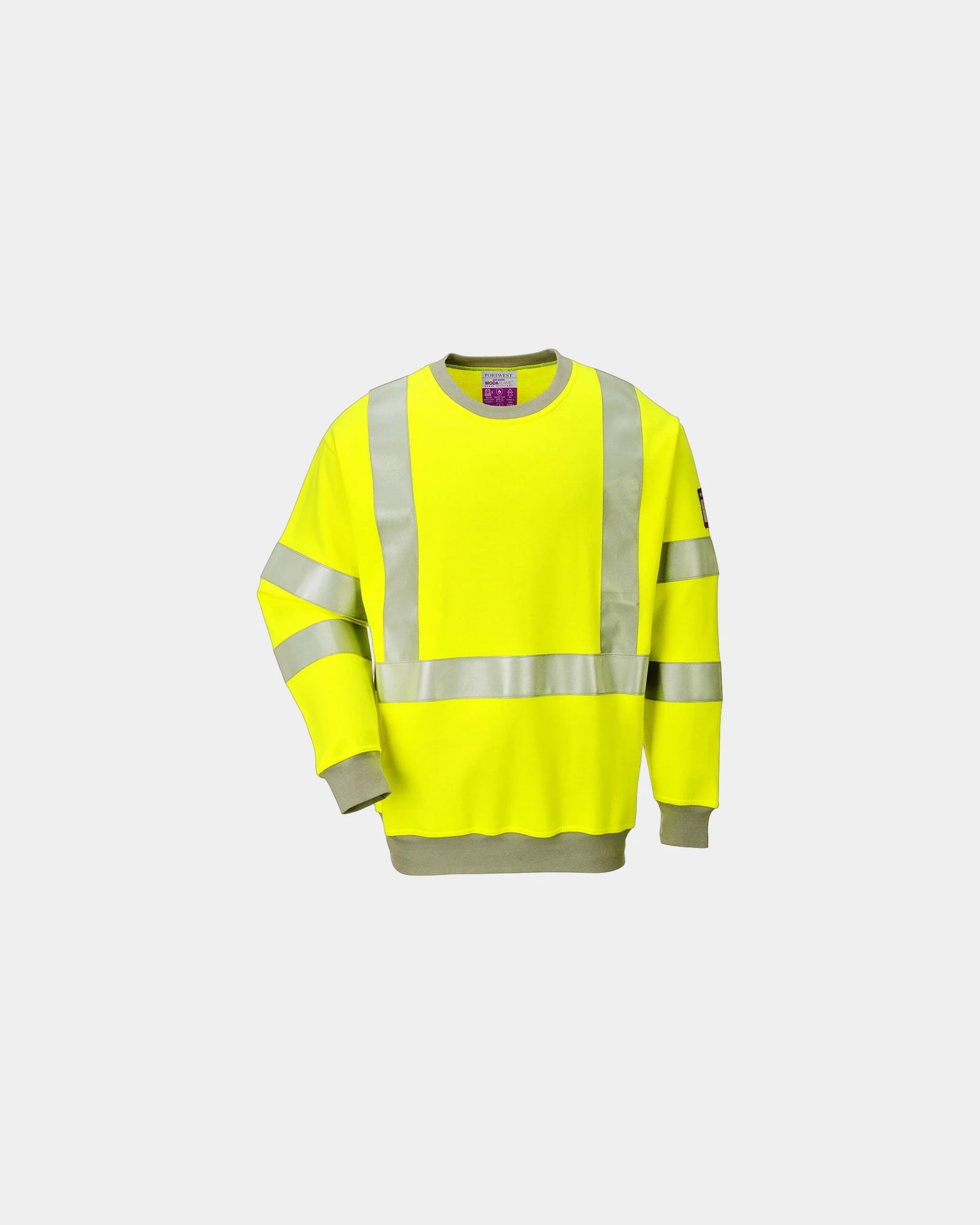 Felpa alta visibilità 300 g/m² da personalizzare - Giallo