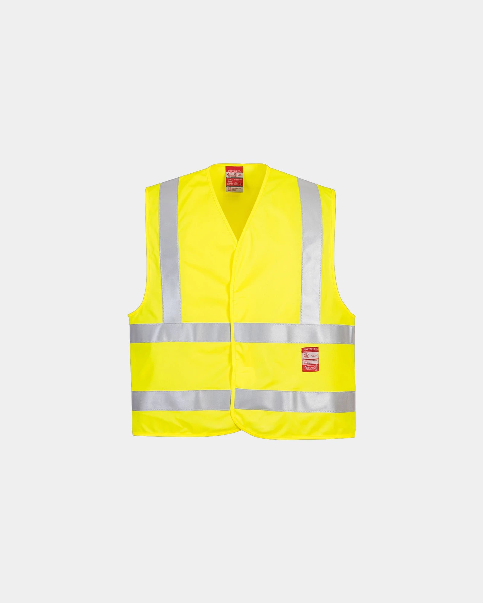 Gilet alta visibilità ignifugo poliestere da personalizzare - Giallo