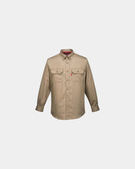 Camicia ignifuga 88% cotone 237 g/m² da personalizzare - Kaki