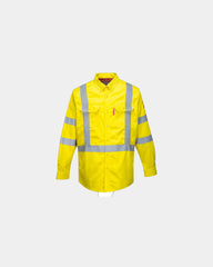 Camicia alta visibilità ignifuga FR95 da personalizzare - Giallo