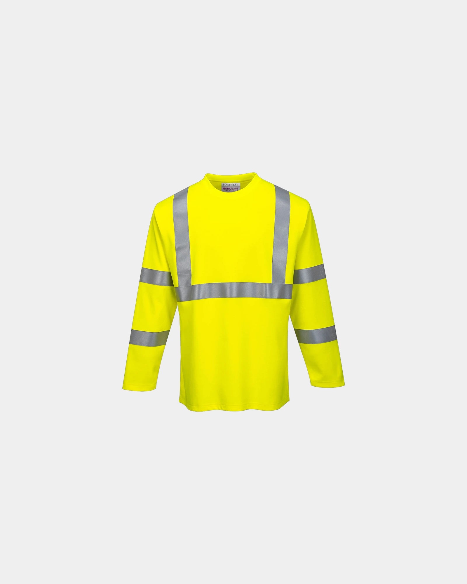 T-shirt maniche lunghe ignifuga certificata da personalizzare - Giallo