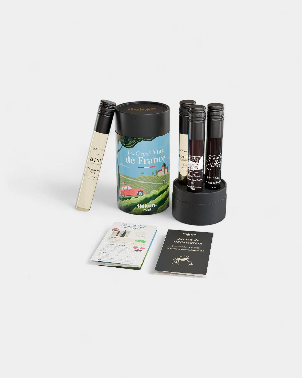 Cofanetto degustazione 4 flaconi di vino da personalizzare - 4