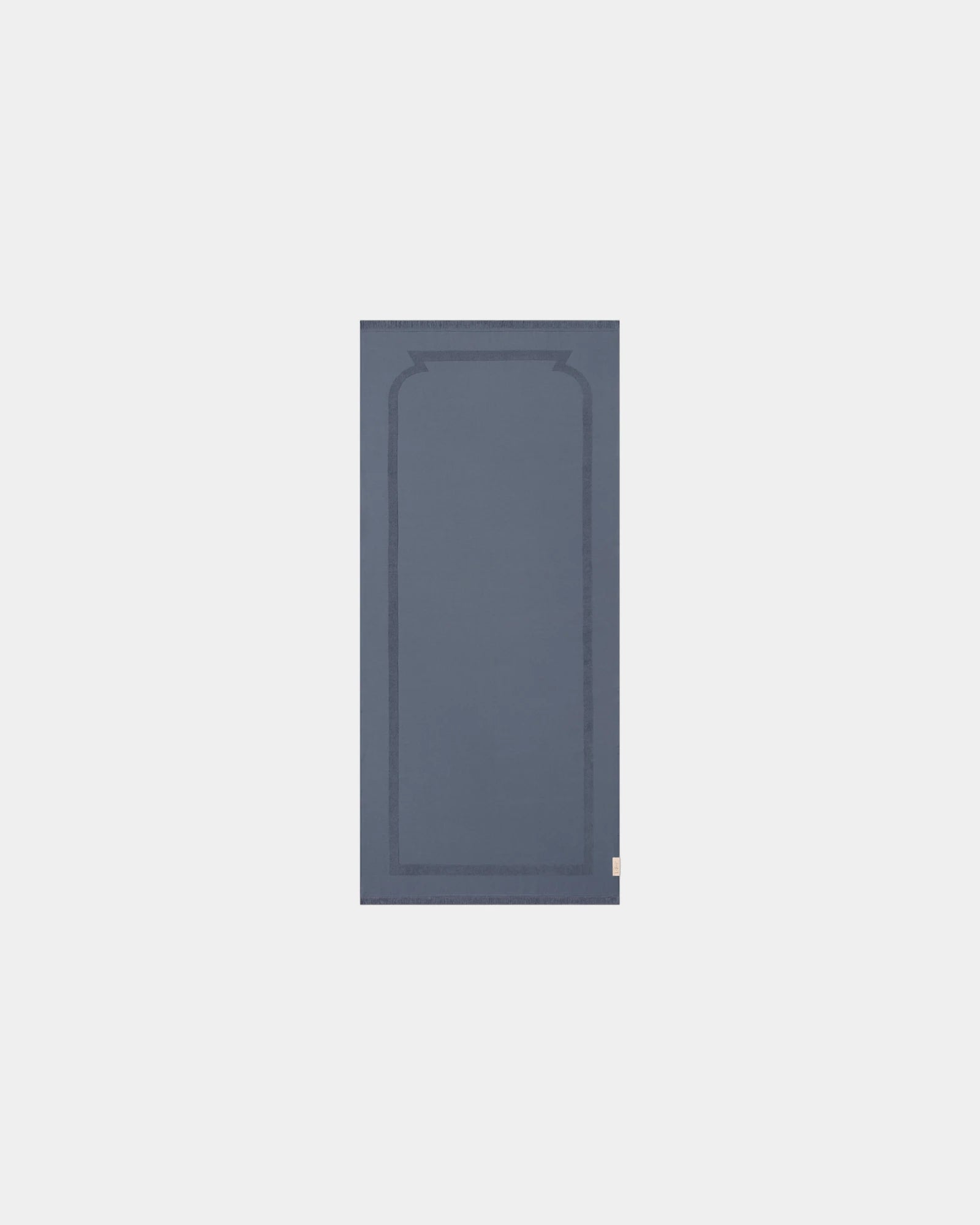 Fouta bi-materiale 90x200 da personalizzare - Grigio Ardesia