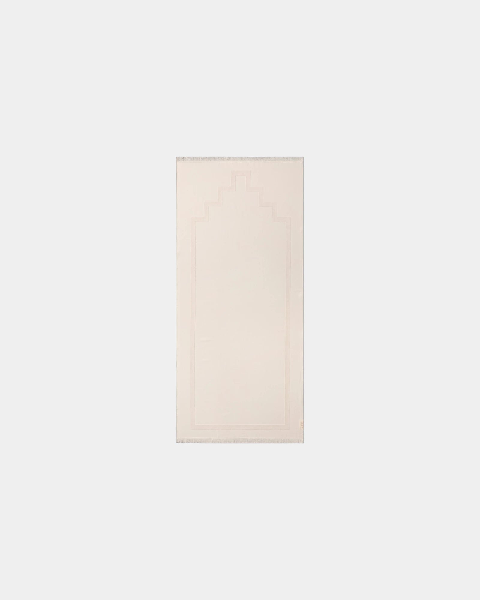 Fouta bi-materiale 90x200 da personalizzare - Crema Perlata