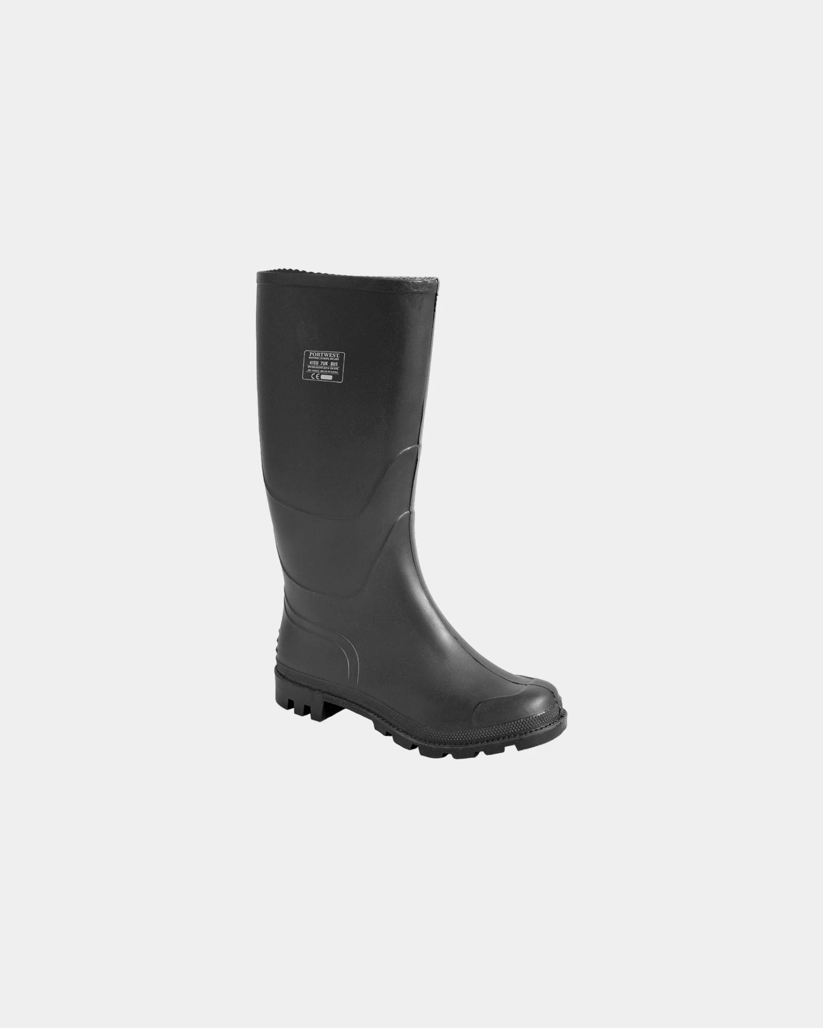 Stivali PVC Wellington certificati da personalizzare - Nero-Blu Cielo