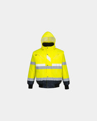 Giubbotto 3-in-1 alta visibilità da personalizzare - Giallo-Blu Navy