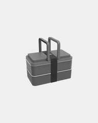 Lunchbox riciclata Goodjour 2 scomparti da personalizzare - Grigio
