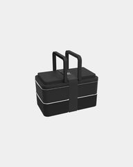 Lunchbox riciclata Goodjour 2 scomparti da personalizzare - Nero