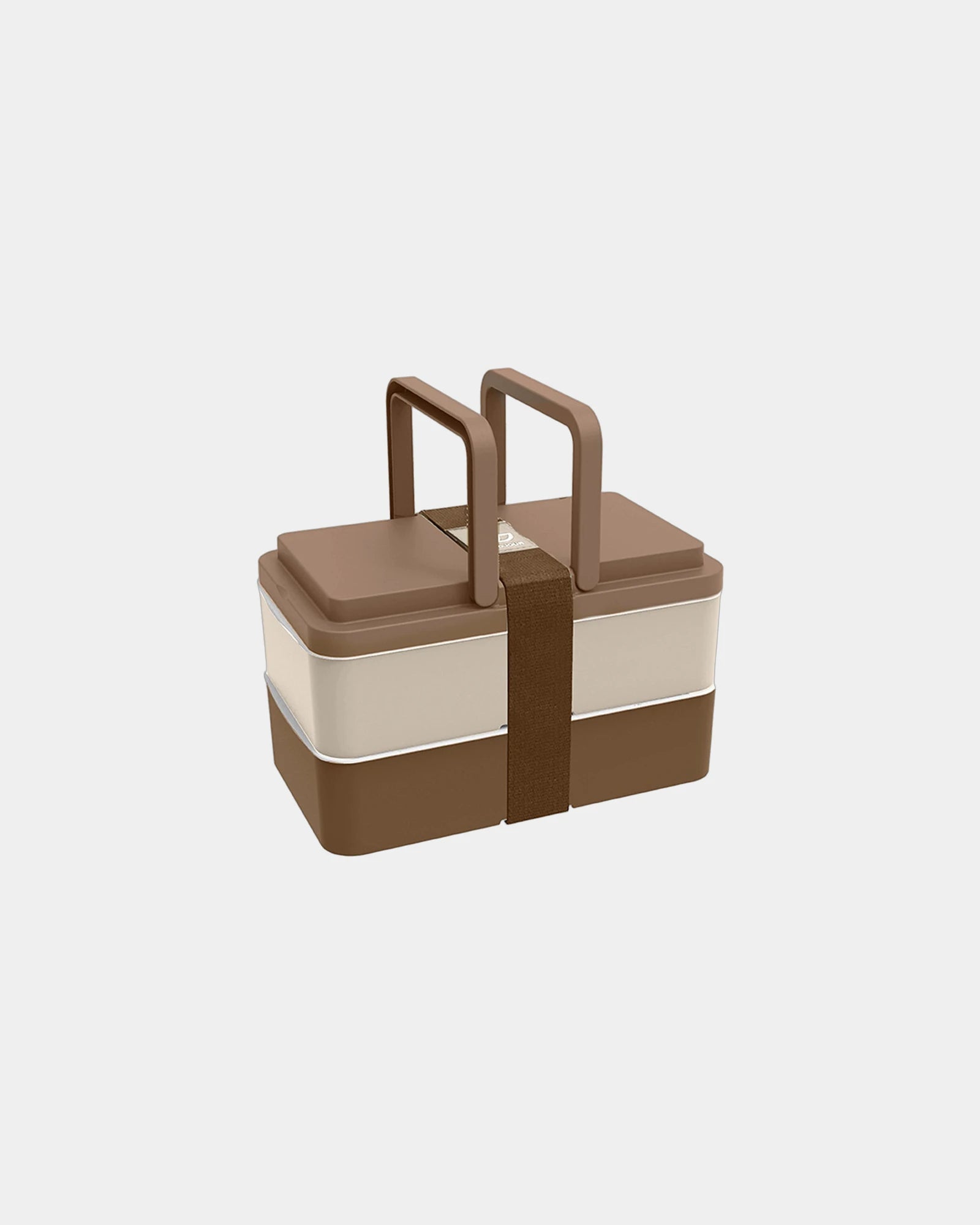Lunchbox riciclata Goodjour 2 scomparti da personalizzare - Beige-Marrone
