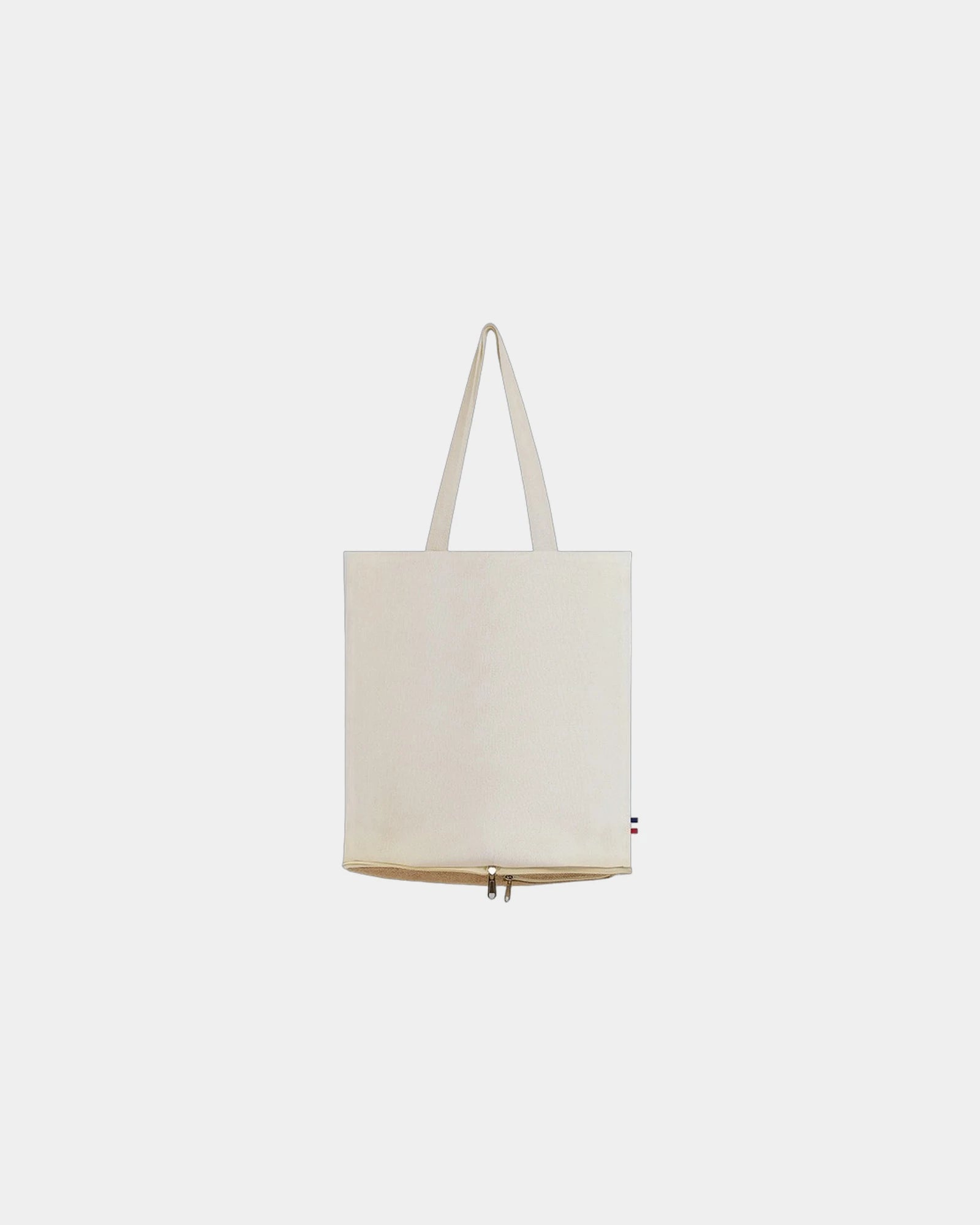 Shopper pieghevole cotone riciclato da personalizzare - Ecru