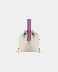 Sacca cotone riciclato Goodjour 12L da personalizzare - Beige-Blu Navy