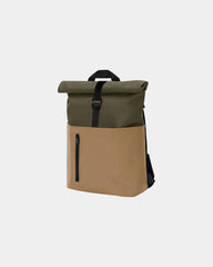 Zaino poliuretano riciclato a chiusura a rollo da personalizzare - Beige-Kaki