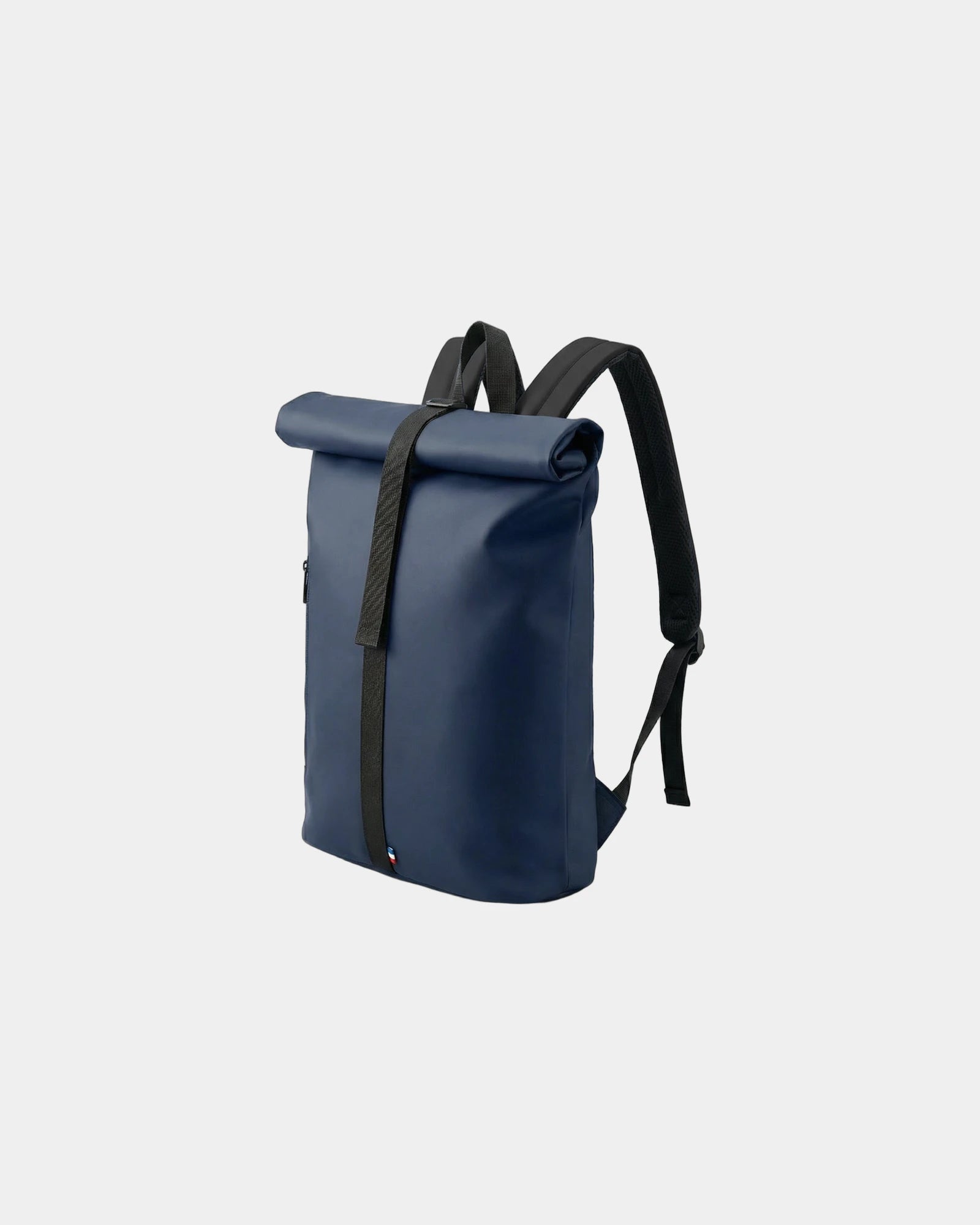 Zaino a chiusura a rotolo in poliuretano riciclato da personalizzare - Blu Navy