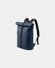 Zaino a chiusura a rotolo in poliuretano riciclato da personalizzare - Blu Navy