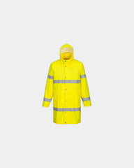Impermeabile alta visibilità 100 cm da personalizzare - Giallo