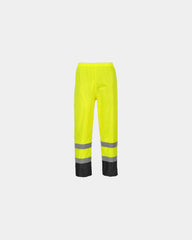Pantalone antipioggia alta visibilità da personalizzare - Giallo-Nero