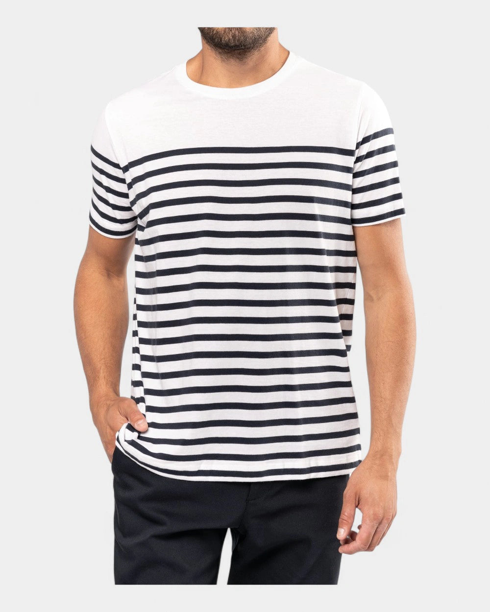 T-shirt marinara girocollo uomo da personalizzare - 4