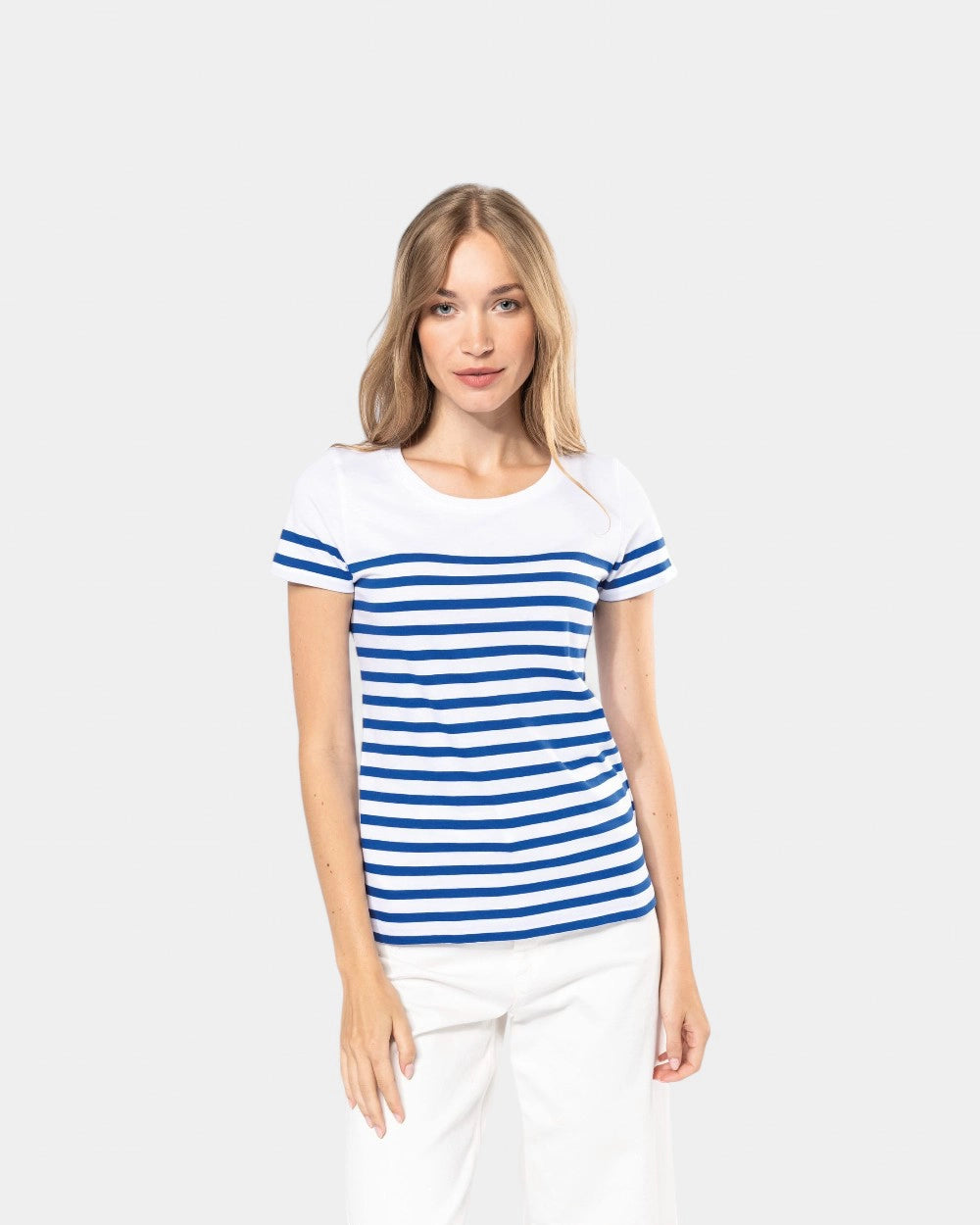 T-shirt marinara girocollo donna da personalizzare